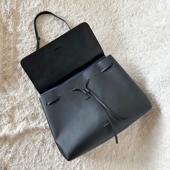 Mansur Gavriel Black Vegetable Tanned Large Lady Bag - Picture 10 of 10